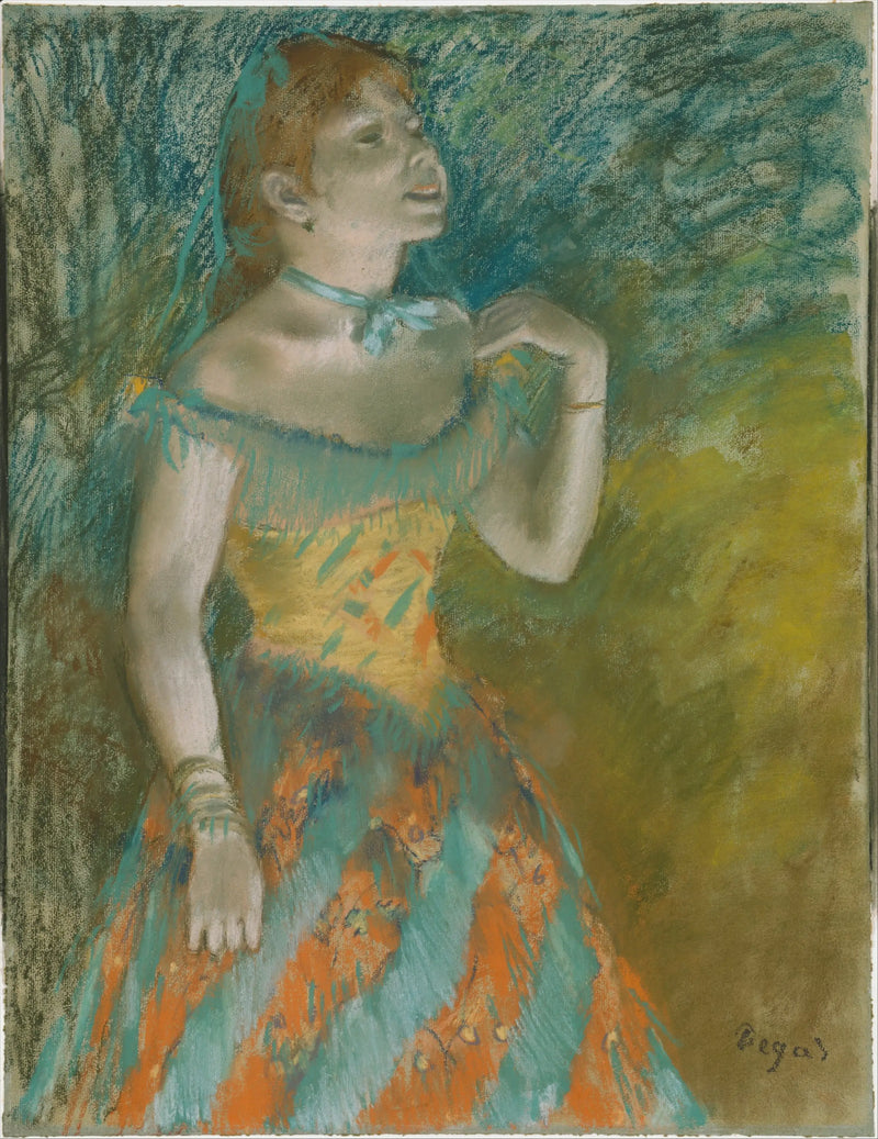 Zpěvák v zeleném - Edgar Degas