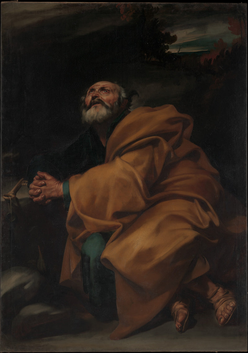 Slzy svatého Petra - Jusepe de Ribera