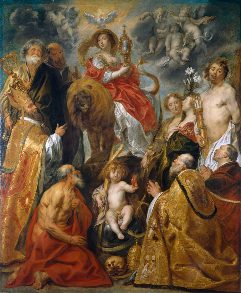 La vénération de l'Eucharistie - Jacob Jordaens1