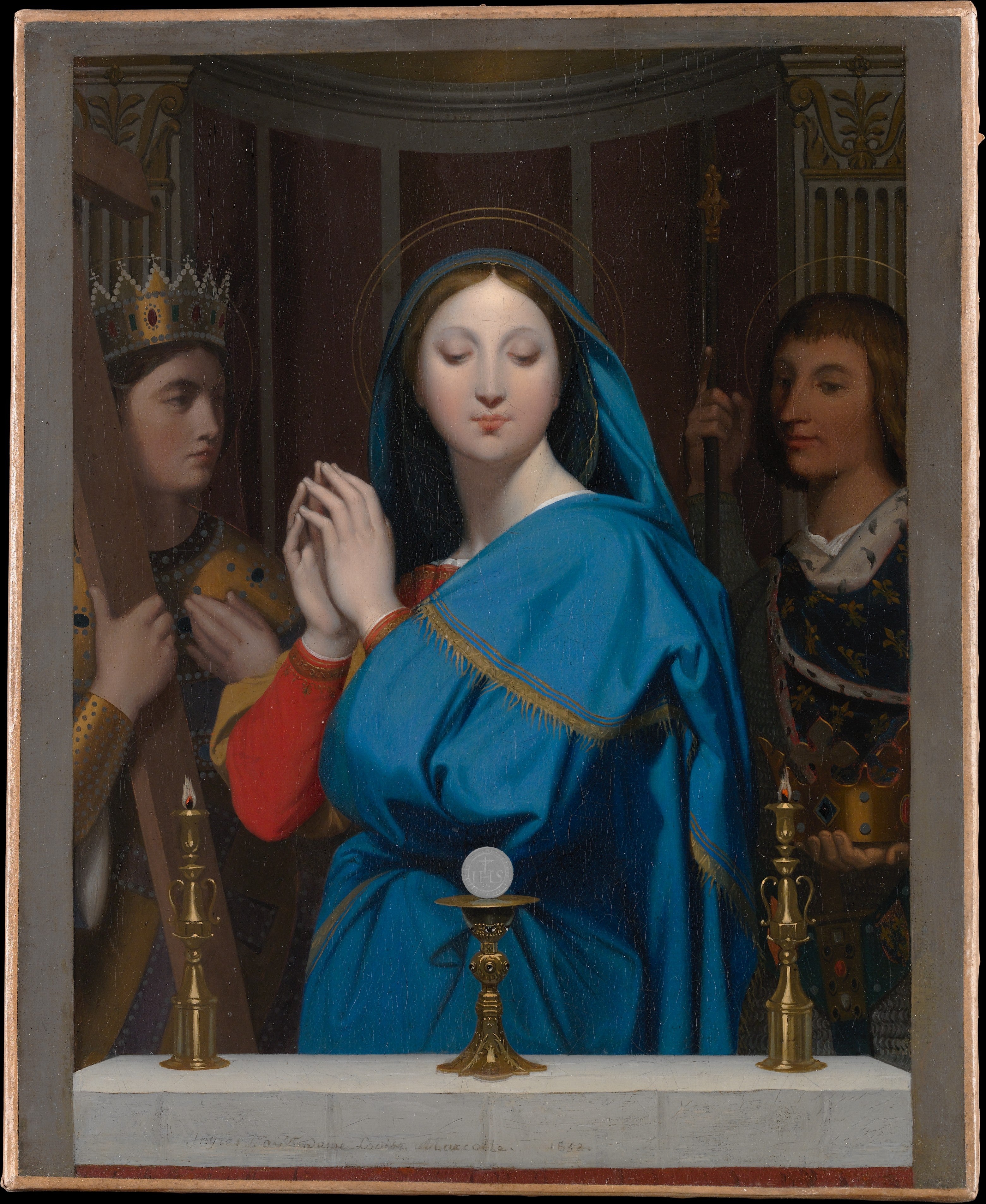 Panna Maria uctívající hostii - Jean-Auguste-Dominique Ingres
