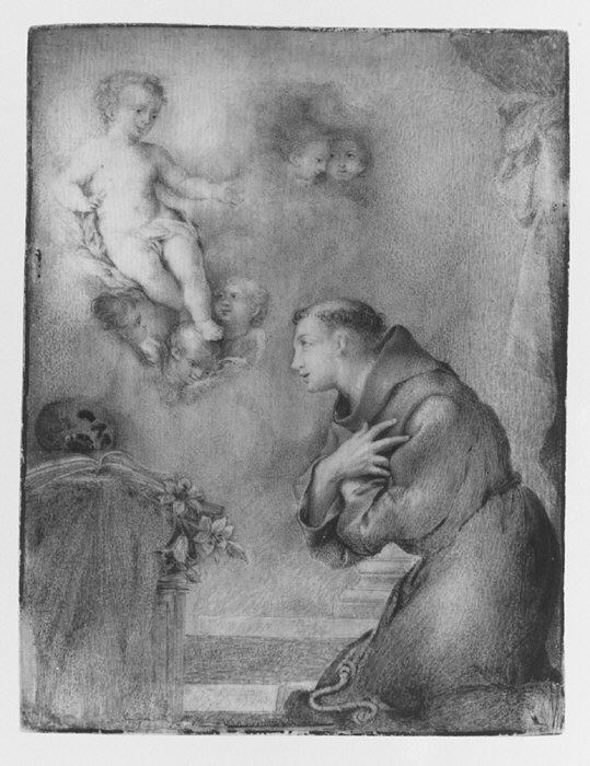 La vision de saint Antoine de Padoue - Anton Raphael Mengs