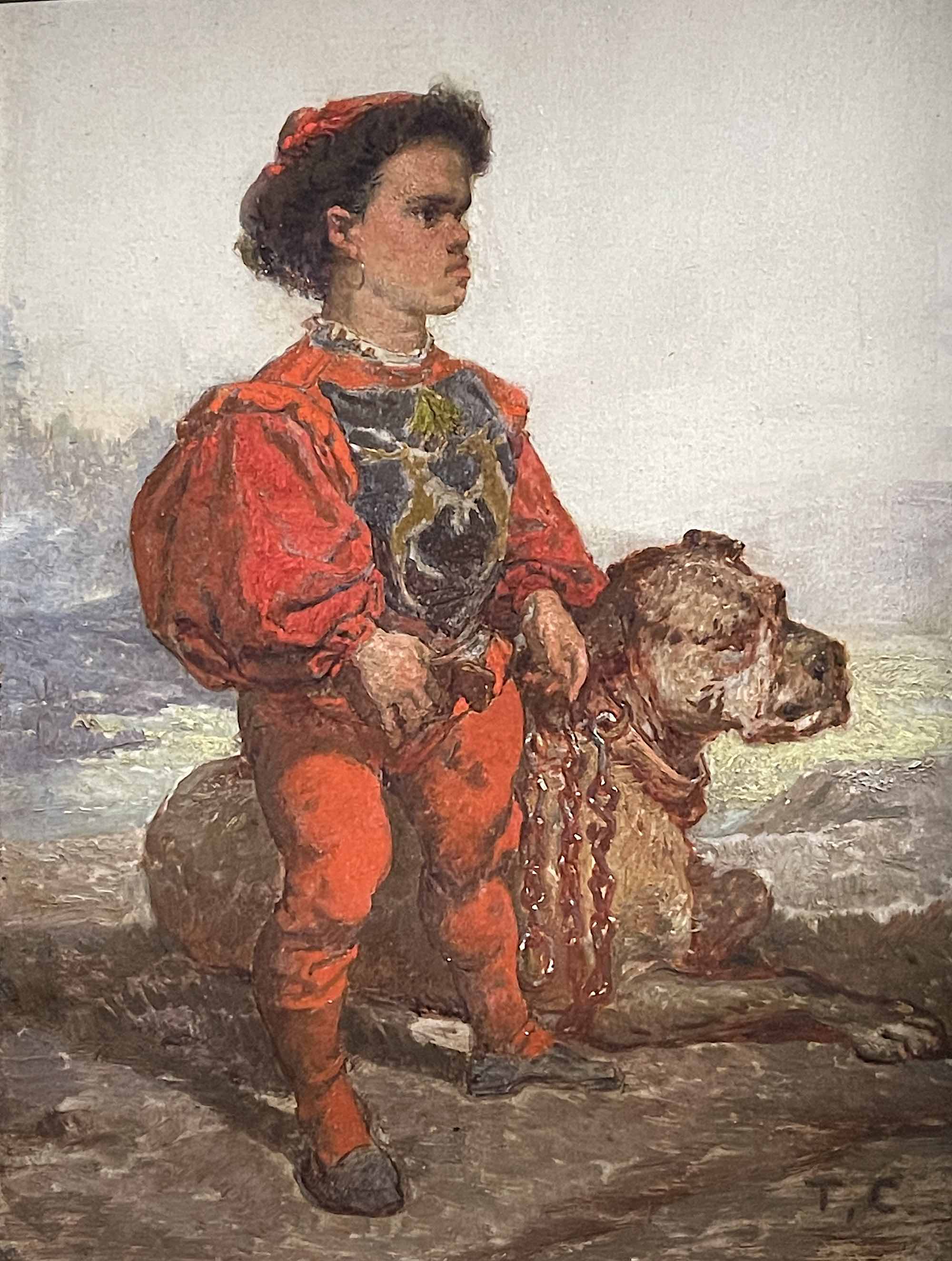 Nain avec un chien - Thomas Couture