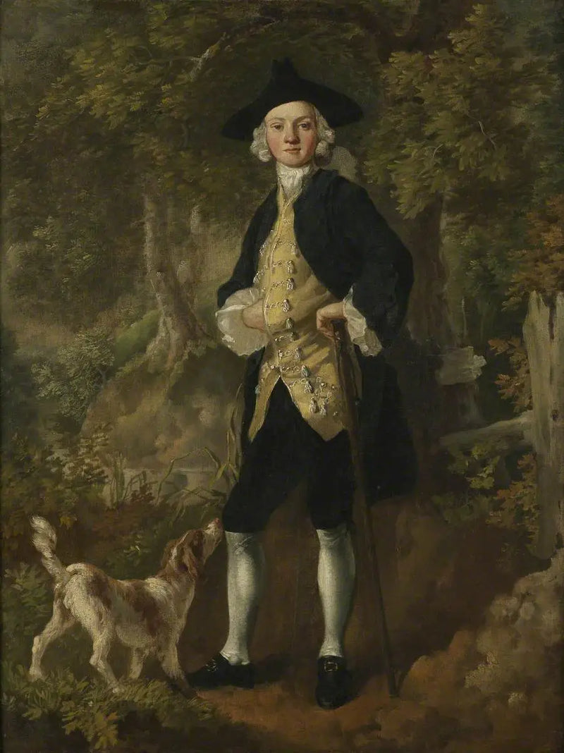 Dobrý pán s psem v lese - Thomas Gainsborough