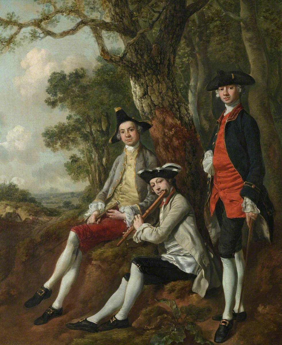 Peter Darnell Muilman, Charles Crokatt et William Keable dans un paysage - Thomas Gainsborough