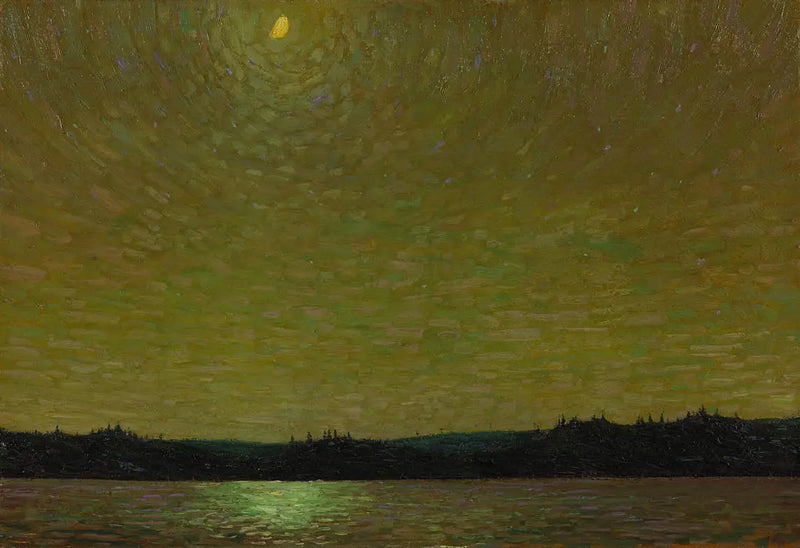 Světlo měsíce, začátek večera - Tom Thomson