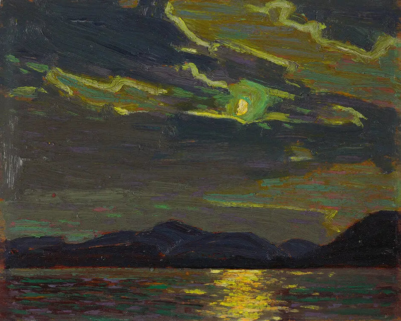 Měsíc nad vodou během teplého letního večera - Tom Thomson