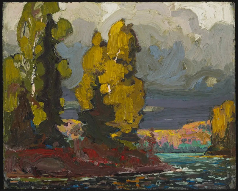 Jezero u vrbových stromů - Tom Thomson