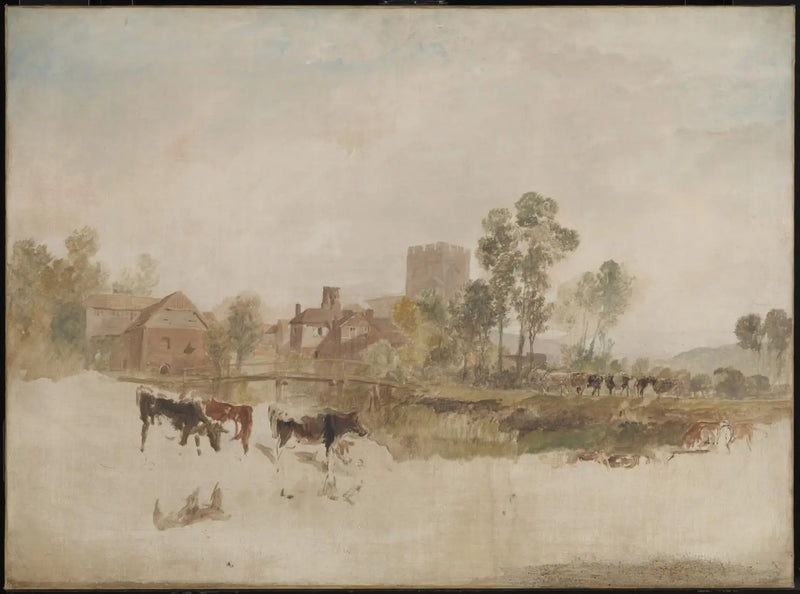 Goring Mill a kostel - J. M. W. Turner