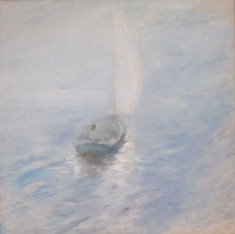 Plavání v mlze - John Henry Twachtman