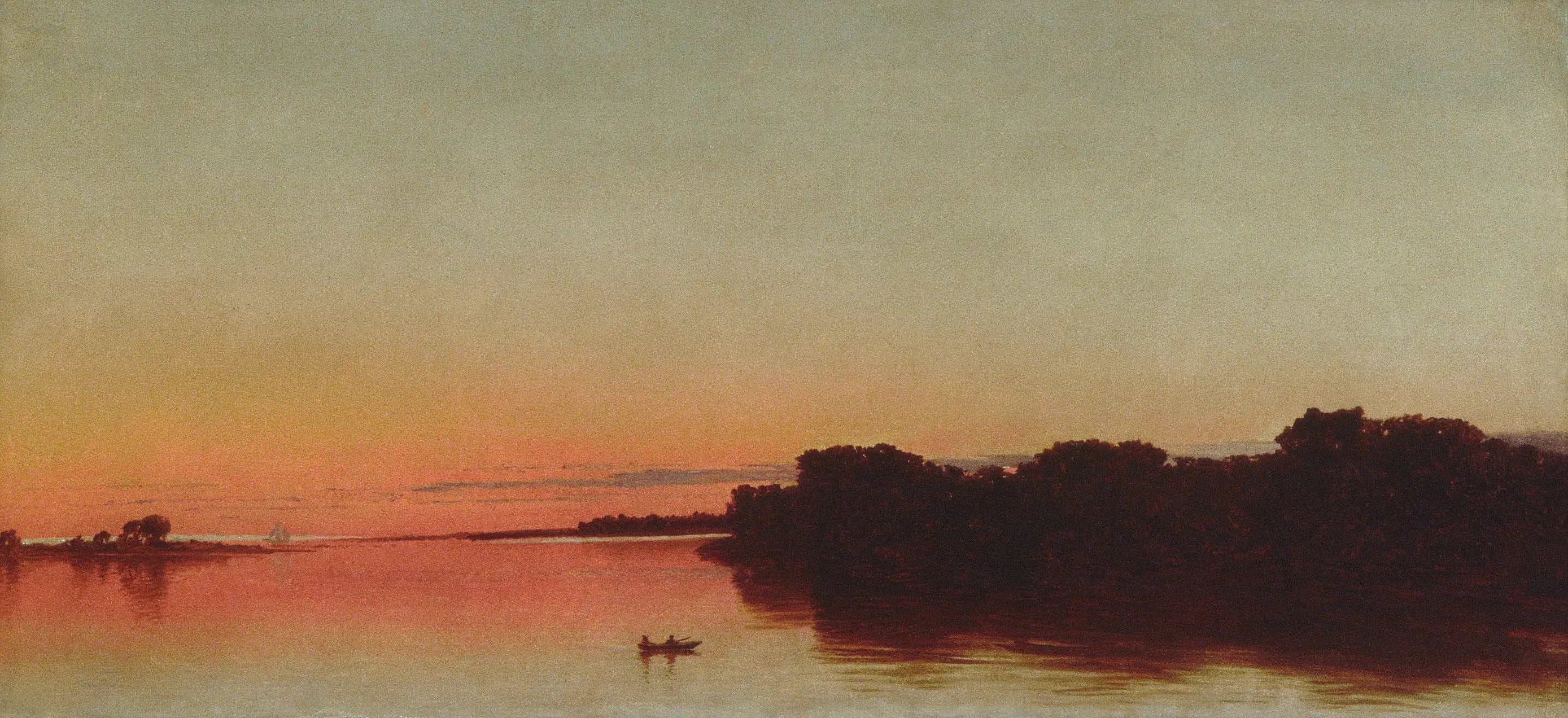 Crépuscule sur le Sound Darien Connecticut - John Frederick Kensett - Alpha Reproduction