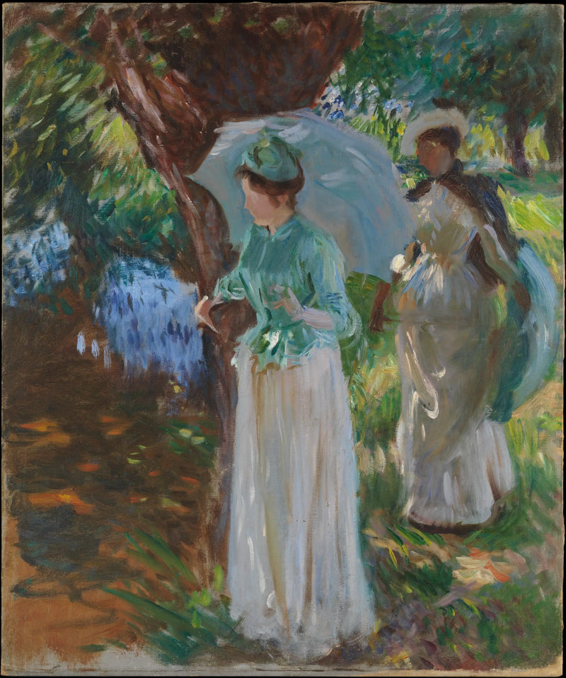 Dvě dívky s deštníky - John Singer Sargent