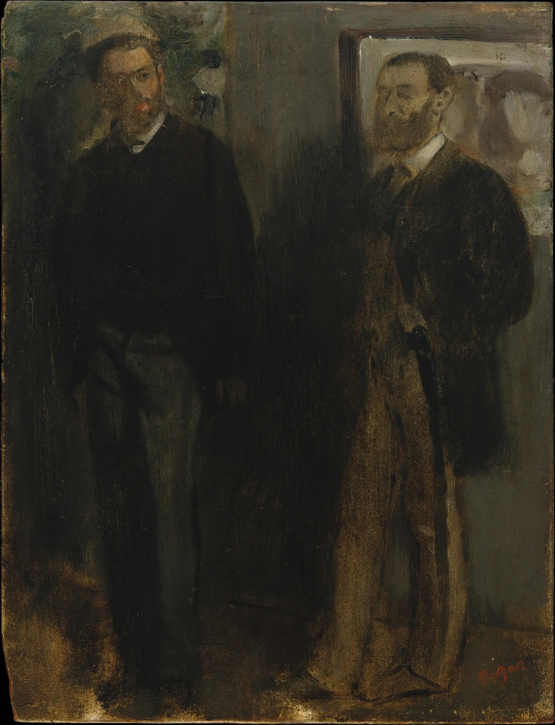 Dva muži - Edgar Degas