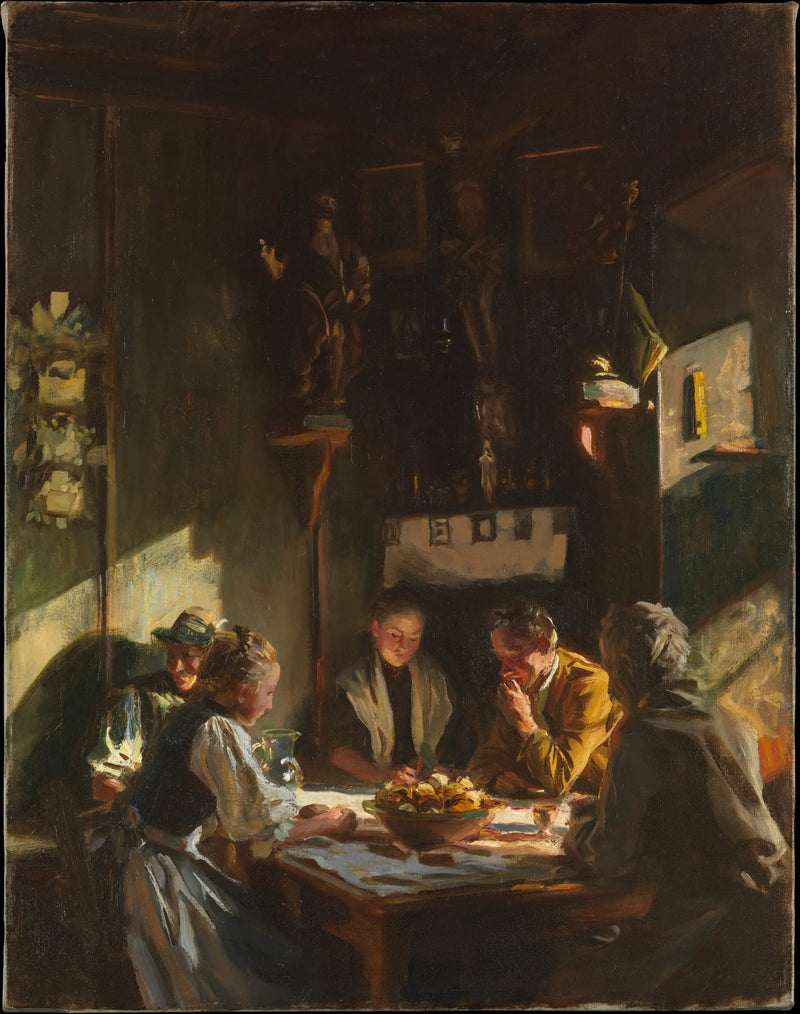 Tyrolský interiér - John Singer Sargent