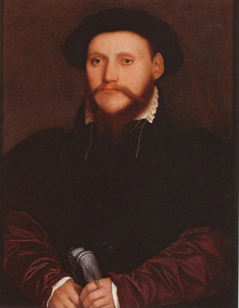 Portrait of an Unknown Gentleman - Hans Holbein le Jeune - Alpha Reproduction