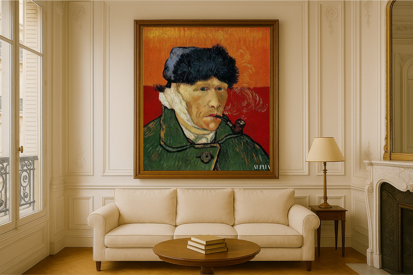 🖼️ Autoportrét s obvázaným uchem a dýmkou – Vincent van Gogh (1889)