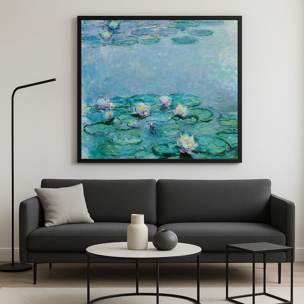 🌸 Lekníny – Detail květin zblízka, Claude Monet
