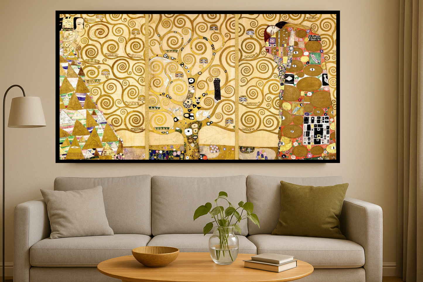 🌳✨ Strom života – Fríza Stoclet – Gustav Klimt (1905–1909)