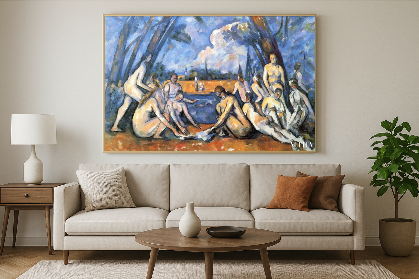 Velké plavkyně - Paul Cézanne