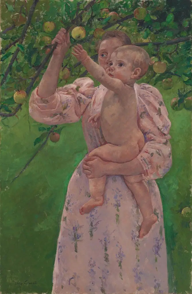 Dítě sbírající ovoce - Mary Cassatt