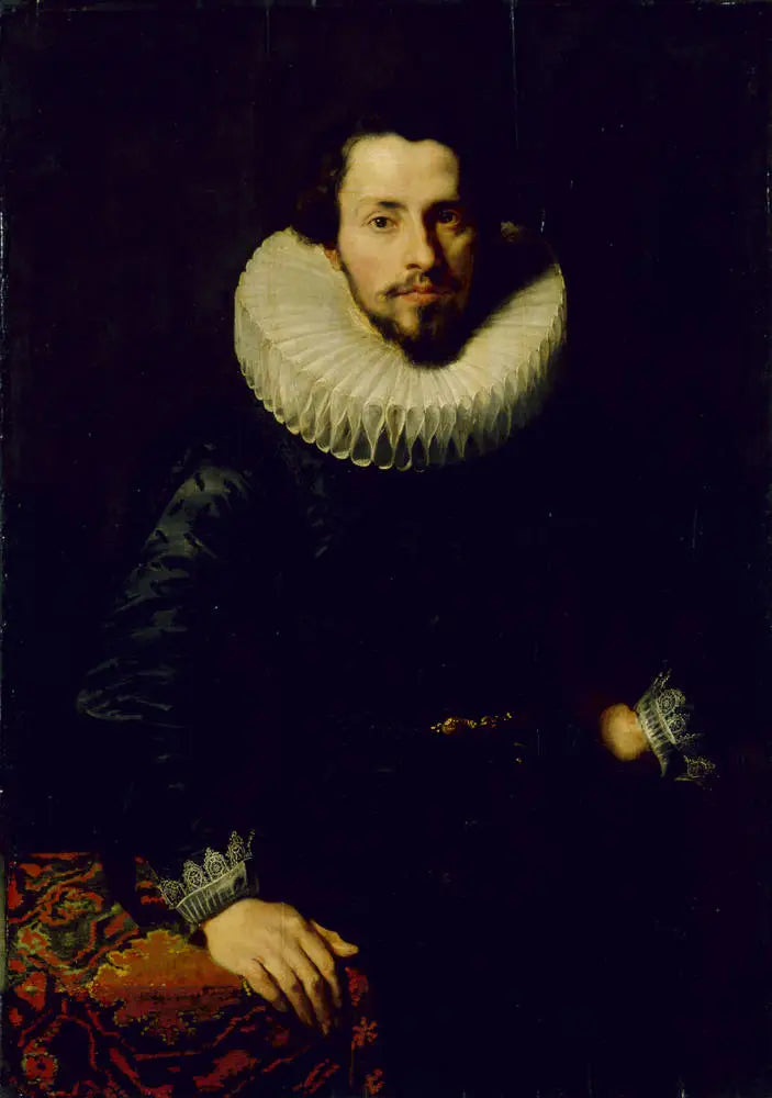Portrait d’un homme à une table - Antoine van Dyck - Alpha Reproduction