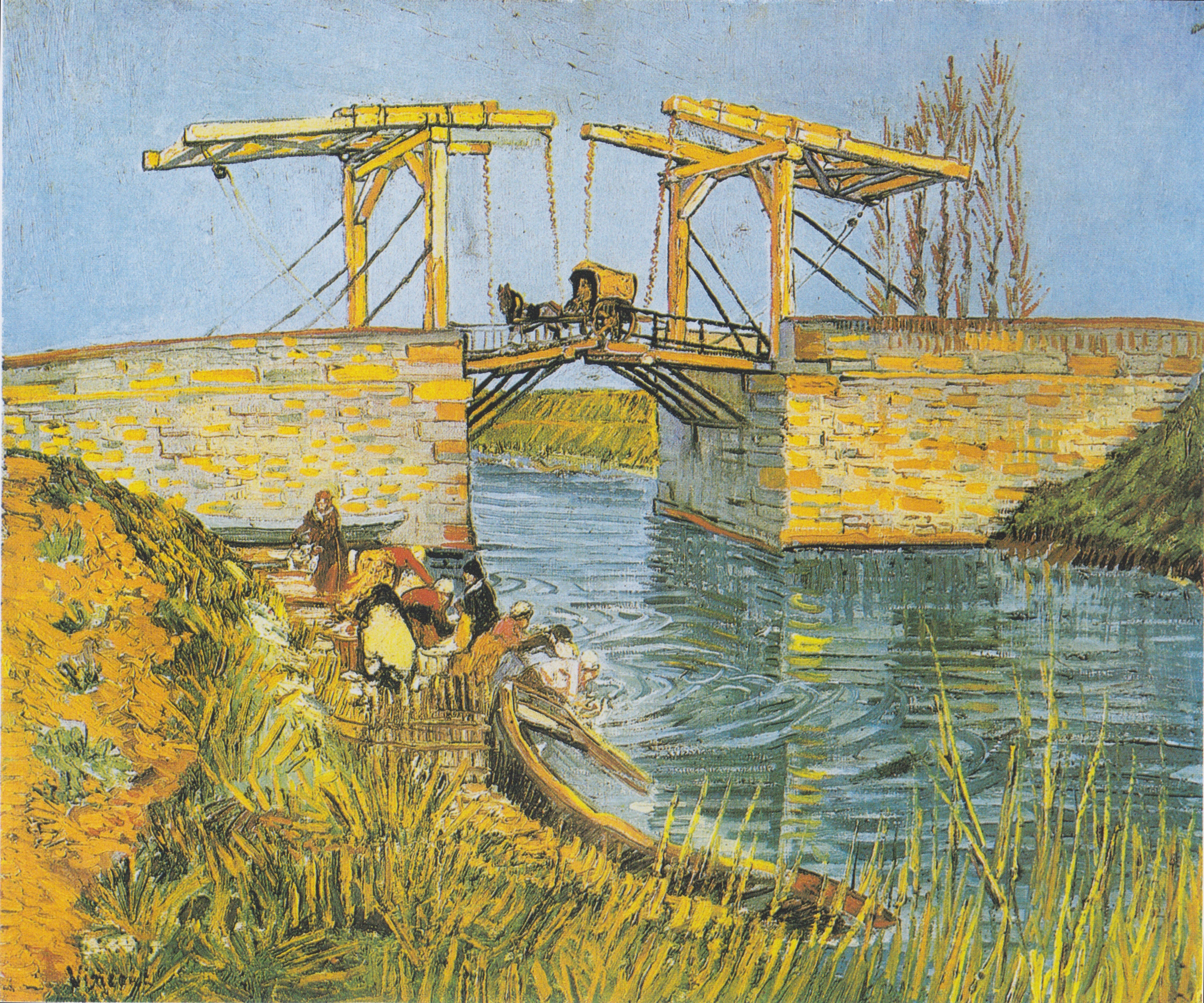 Reproduction du tableau « Pont de Langlois - Vincent van Gogh » par Alpha Reproduction en peinture à l’huile