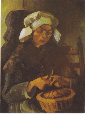 Venkovanka loupající brambory - Vincent van Gogh