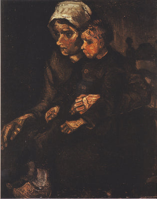 Venkovanka s dítětem na klíně - Vincent van Gogh