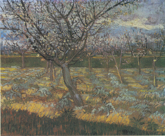 Reproduction du tableau « Abricotiers en fleurs - Vincent van Gogh » par Alpha Reproduction en peinture à l’huile