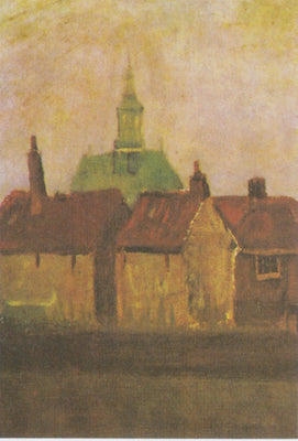 Nový kostel a staré domy v Haagu - Vincent van Gogh