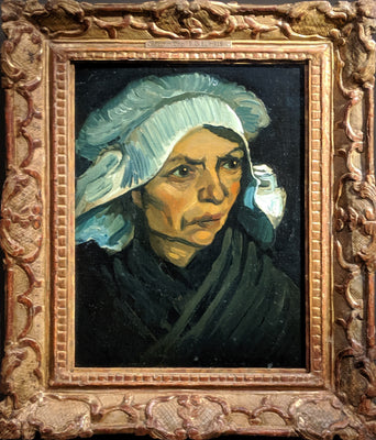 Hlava venkovanky v bílé čepici - Vincent van Gogh