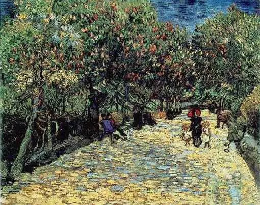 Reproduction du tableau « Châtaignes rouges dans le parc public d'Arles - Vincent van Gogh » par Alpha Reproduction en peinture à l’huile