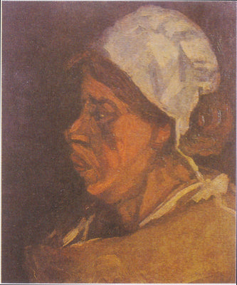 Hlava venkovanky v bílé čepici - Vincent van Gogh
