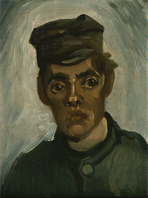 Hlava mladého rolníka s čepicí - Vincent van Gogh