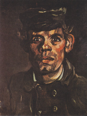 Hlava mladého rolníka s kšiltovkou - Vincent van Gogh