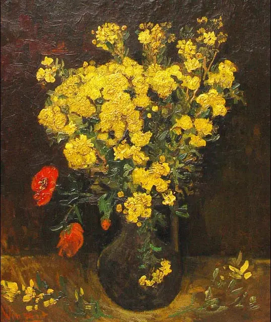 Mákové květy - Vincent van Gogh