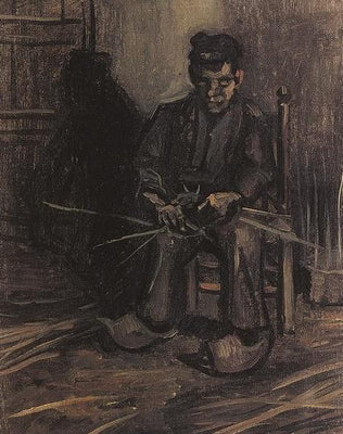 Rolník vyrábějící koš - Vincent van Gogh
