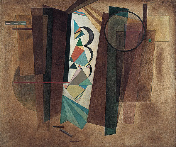 Reproduction du tableau « Développement en brun - Vassily Kandinsky » par Alpha Reproduction en peinture à l’huile