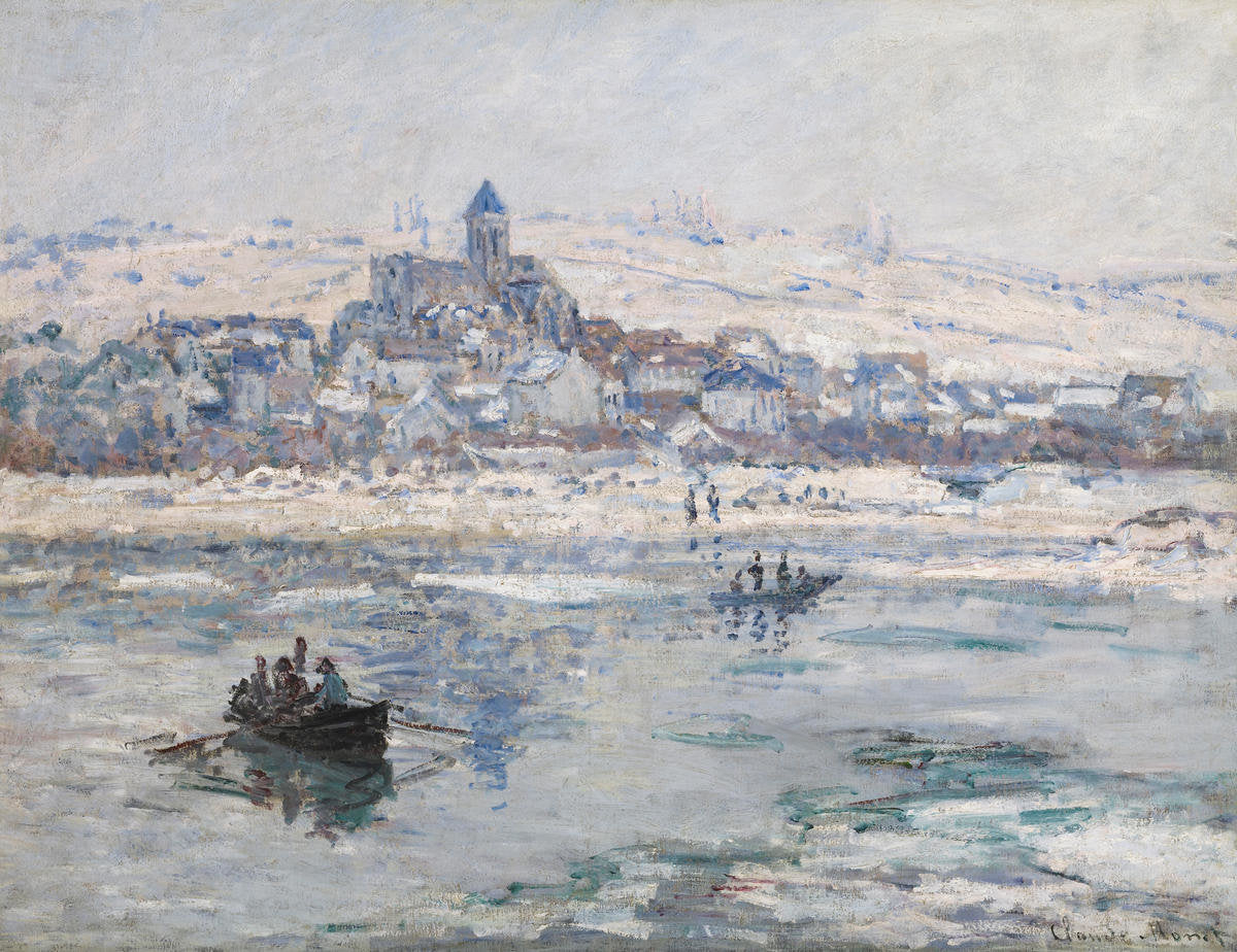 Vétheuil v zimě - Claude Monet