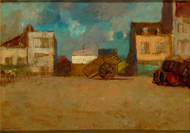 Náměstí Vesnice, Bretaně - Odilon Redon