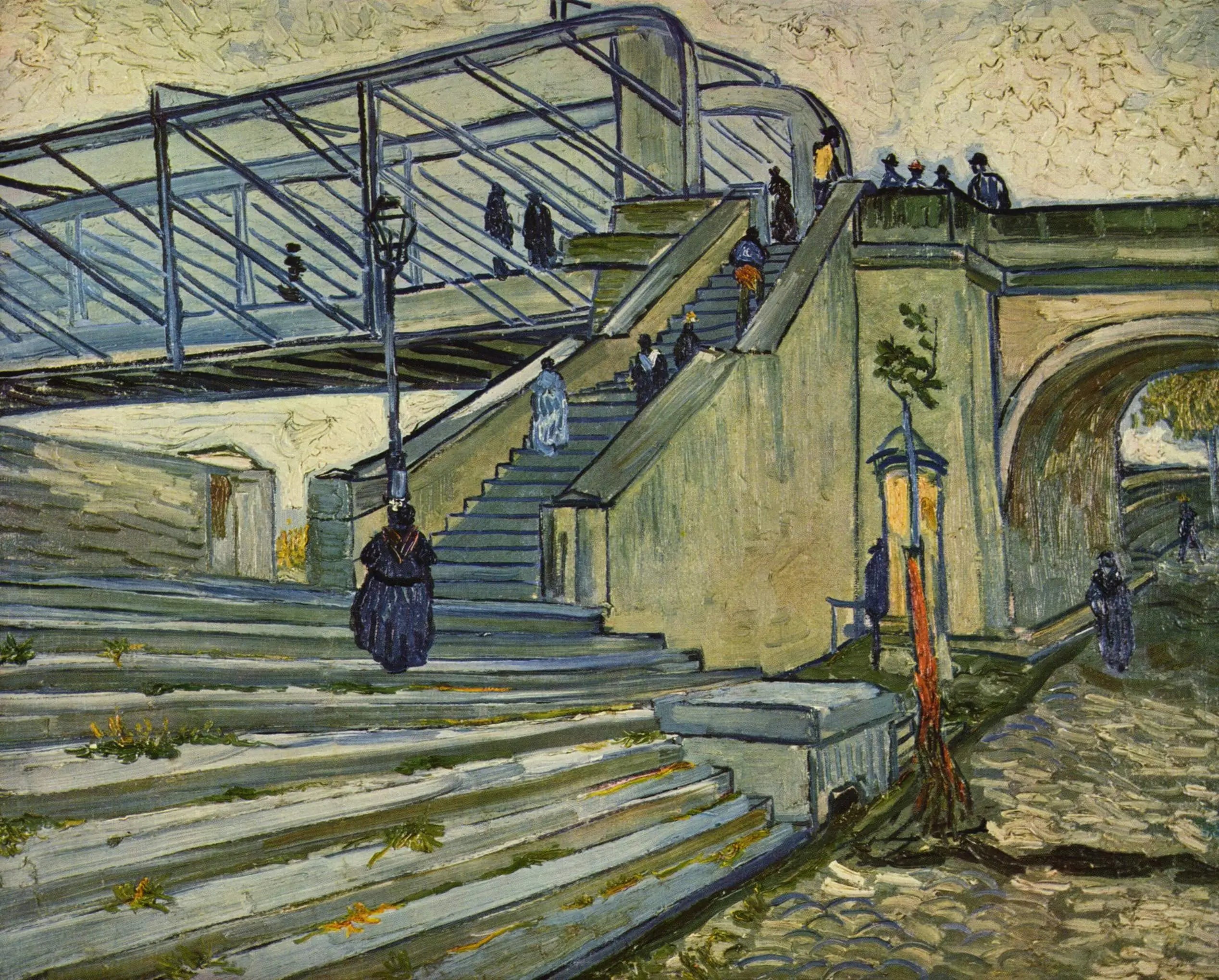 Reproduction du tableau « Le Pont de Trinquetaille - Vincent van Gogh » par Alpha Reproduction en peinture à l’huile
