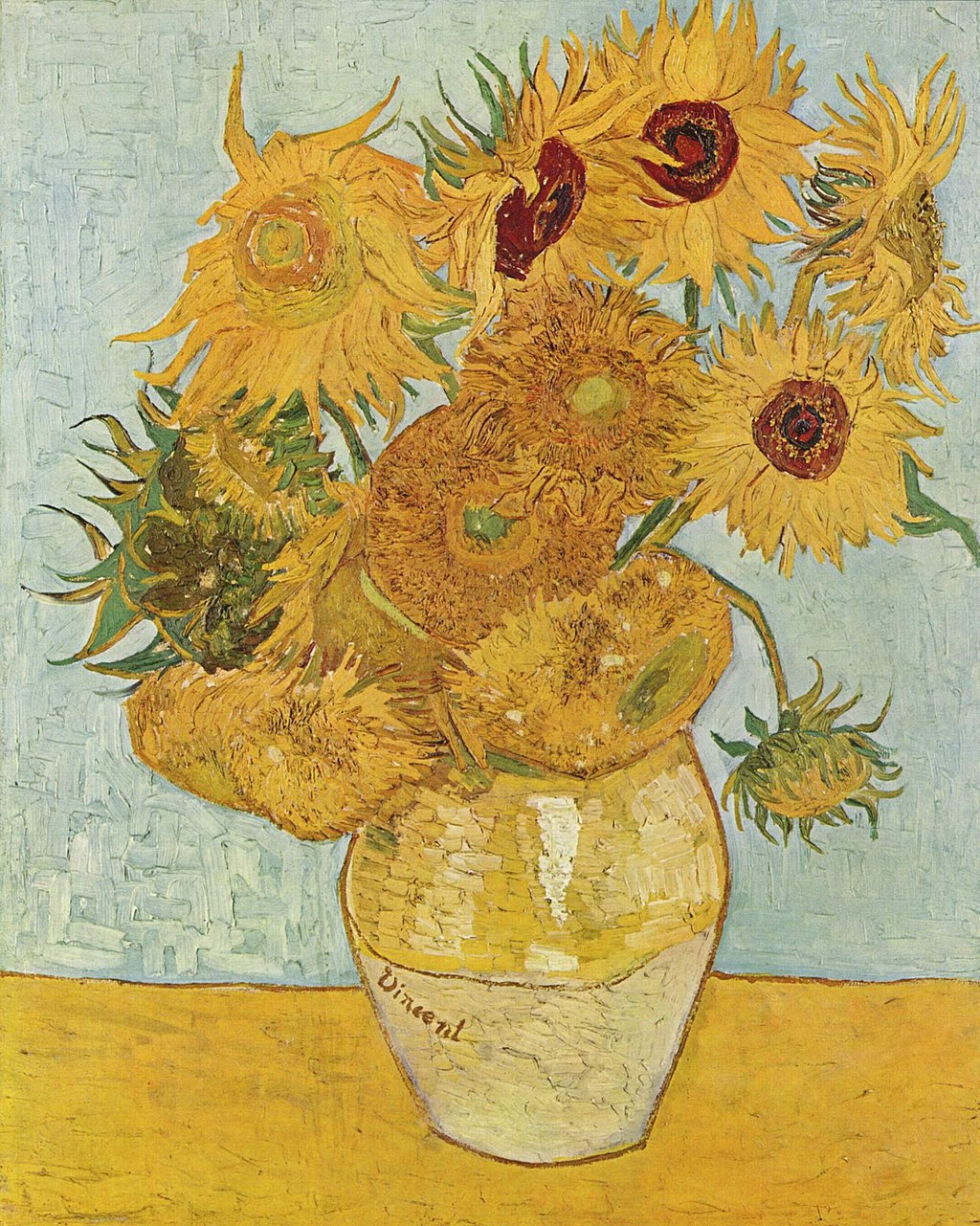 🖼️ Slunečnice – Vincent van Gogh (1888)