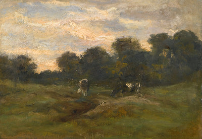 Prérie s kravami - Vincent van Gogh
