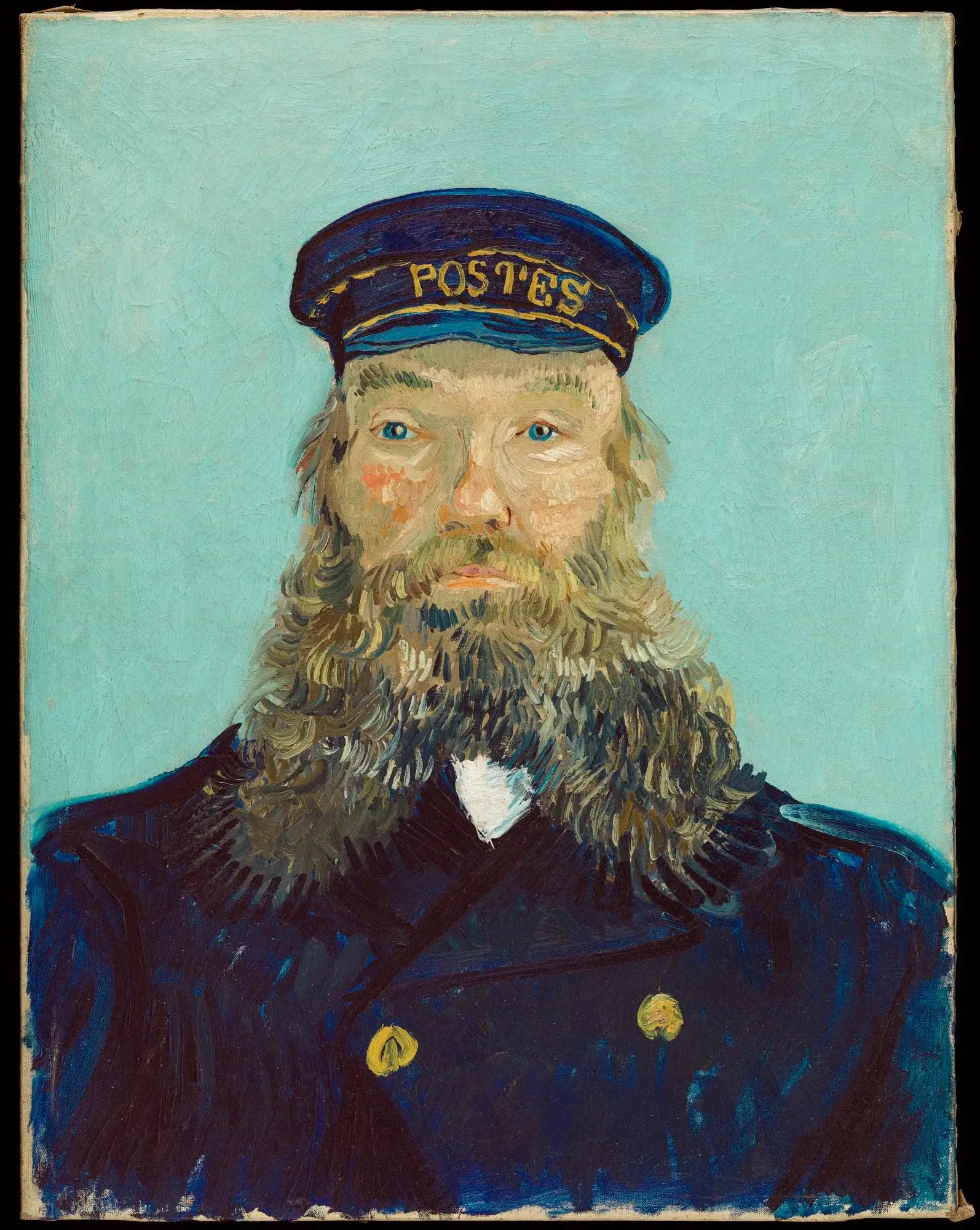 Reproduction du tableau « Portrait du postier Joseph Roulin - Vincent van Gogh » par Alpha Reproduction en peinture à l’huile