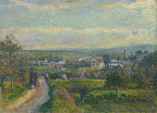 Reproduction du tableau « Vue de Saint-Ouen-l'Aumône - Camille Pissarro » par Alpha Reproduction en peinture à l’huile