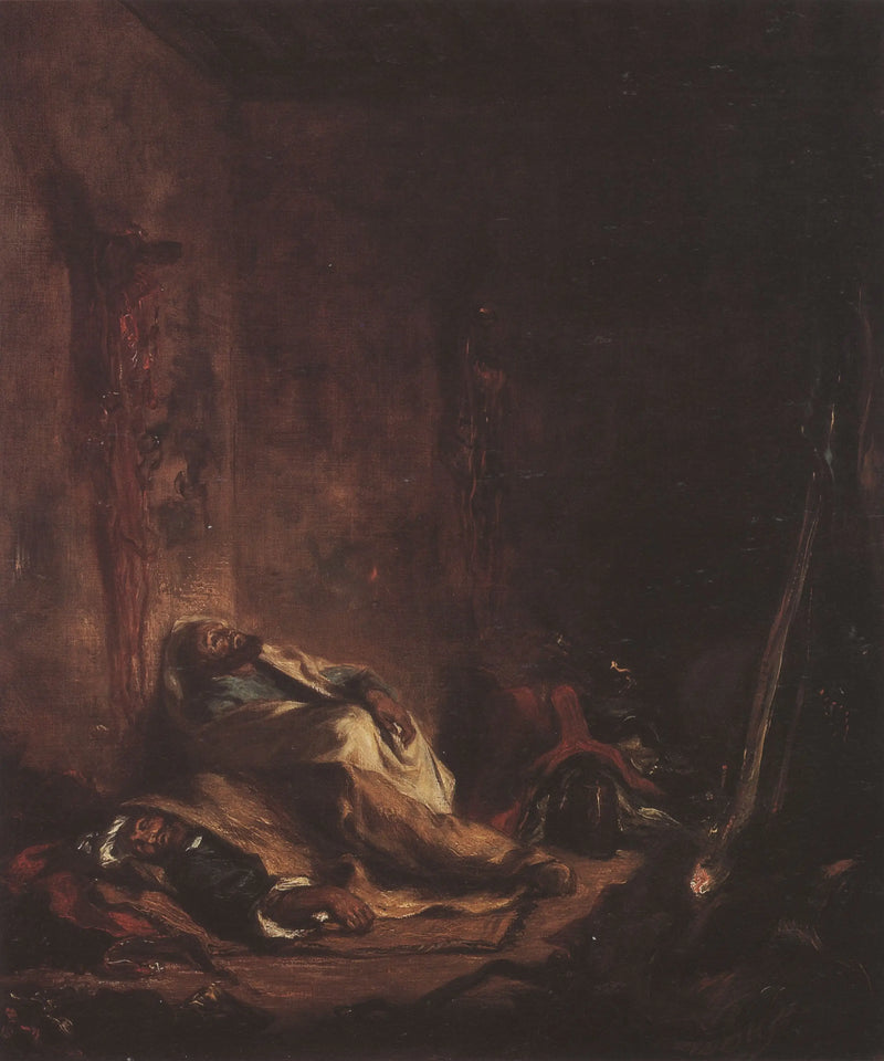 Strážní budova v Meknèsu - Eugène Delacroix