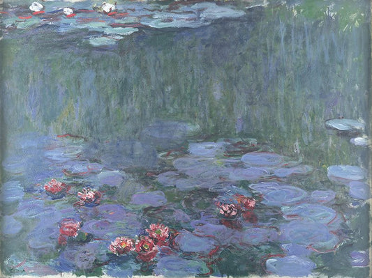 💠 Lekníny s hlubokými odlesky – Claude Monet (kolem 1914–1917)