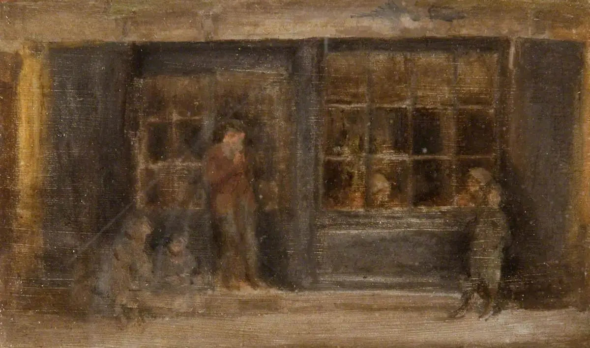 Reproduction du tableau « Une boutique - James Abbott McNeill Whistler » par Alpha Reproduction en peinture à l’huile