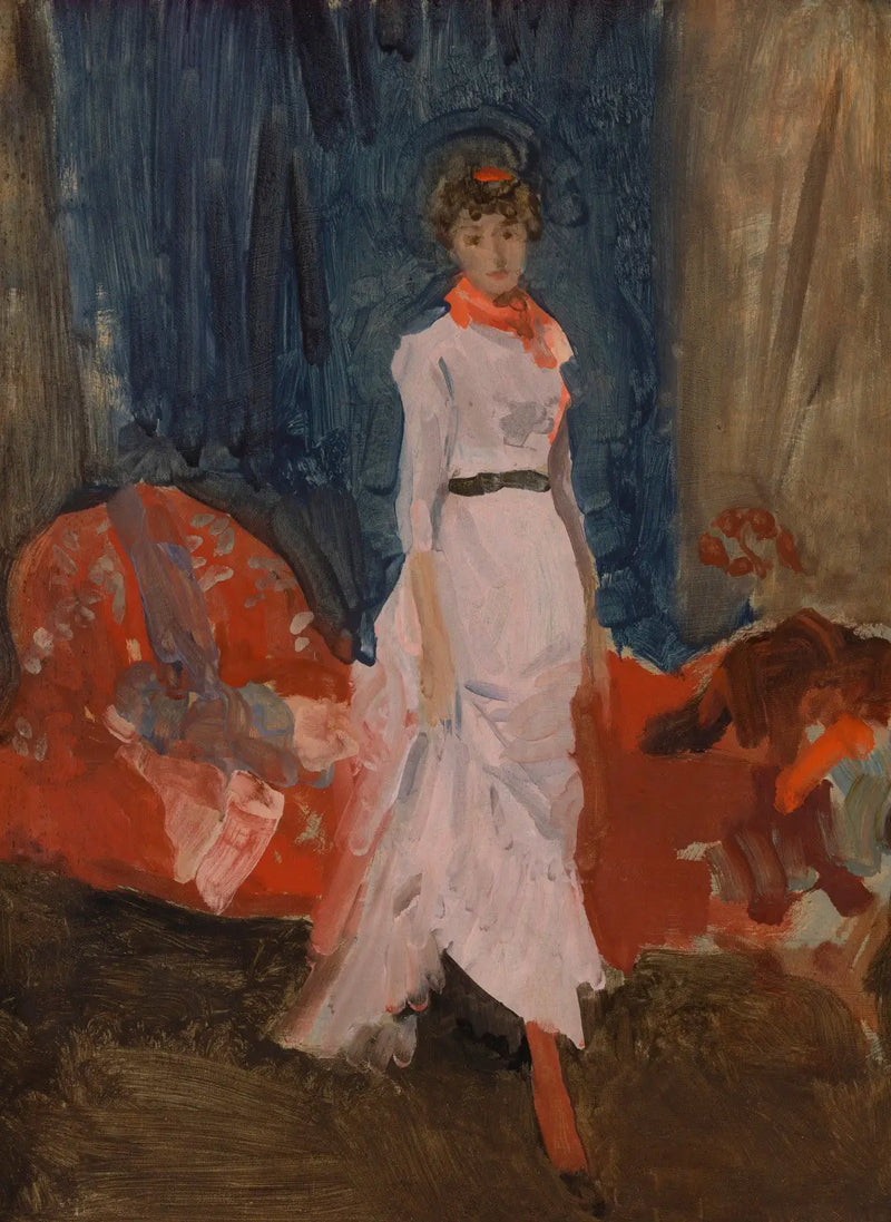 Uspořádání v růžové, červené a fialové - James Abbott McNeill Whistler