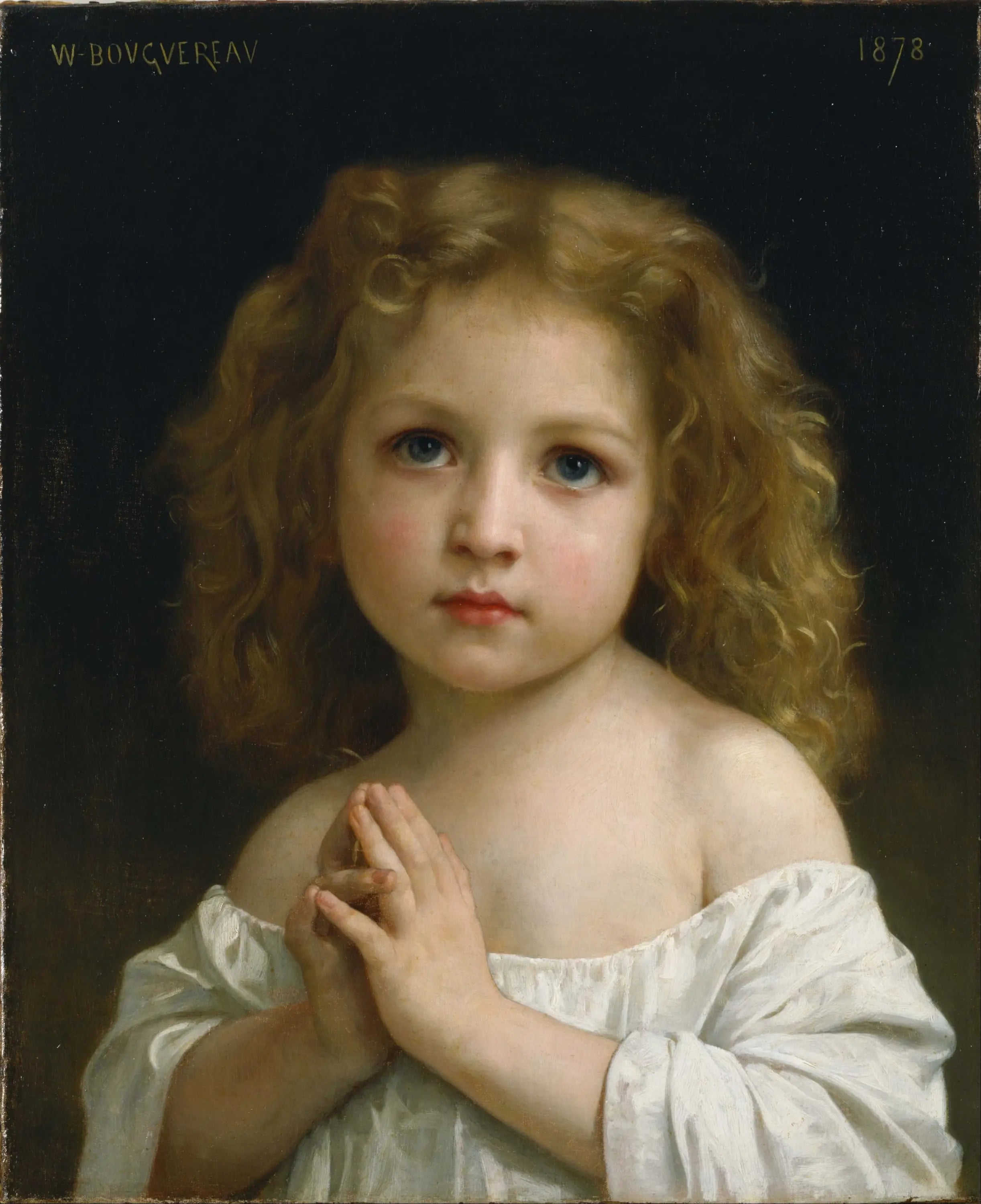 Reproduction du tableau « Petite fille - Bouguereau » par Alpha Reproduction en peinture à l’huile