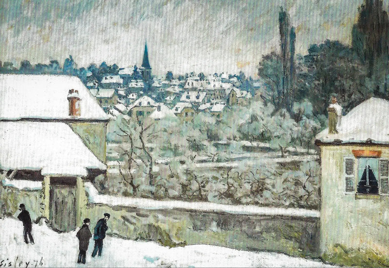 Zima v Louveciennes - Alfred Sisley
